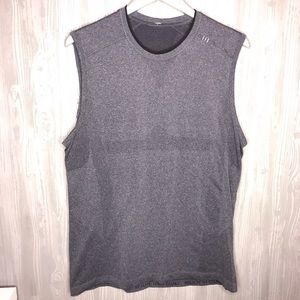 LULULEMON MEN’S RUN SWIFTY MUSCLE TANK GRAY LARGE